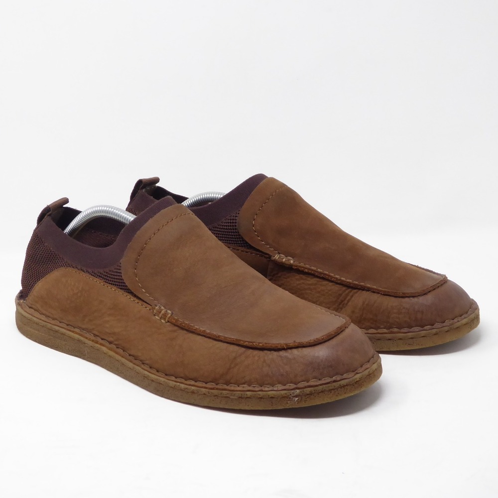 Born Men's Tan Leather Slip-Ons